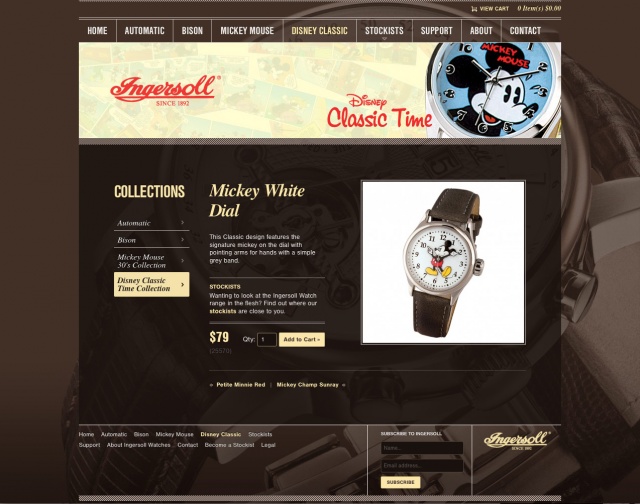 Official Ingersoll Watches Australia website has been launched West End Collection